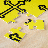 Christliches Schwarzes Kreuz Puzzle (Seite)