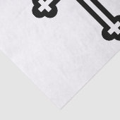 Christliches Schwarzes Kreuz Seidenpapier (Ausschnitt)