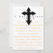 Christliches Schwarzes Mousepad Einladung (Rückseite)