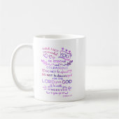 Christliches Scripture-Tassen-Bibel-Joshua-1:9 Kaffeetasse (Links)