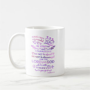 Christliches Scripture-Tassen-Bibel-Joshua-1:9 Kaffeetasse