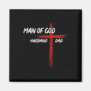 Christliches Shirt Mann Gottes Ehemann Vater Vater Magnet