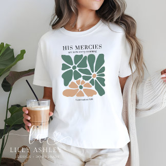Christliches Shirt Retro Blumenbibel Verse für sie