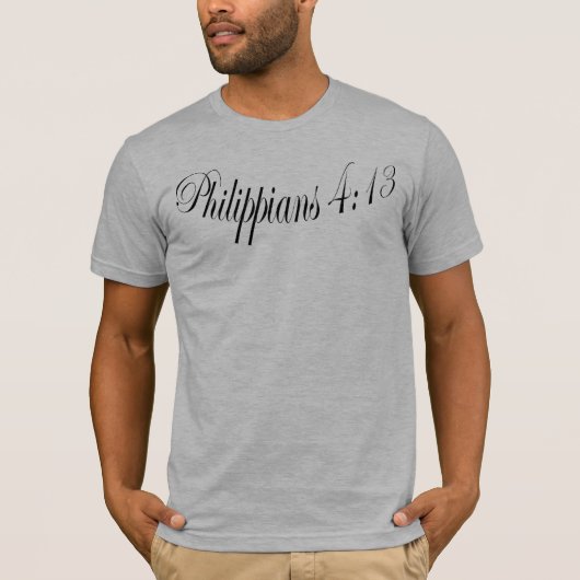 Christliches Shirtphilippians-4:13 T-Shirt (Vorderseite)