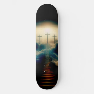 Christliches Skateboard Der Weg zum Himmel