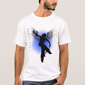 Christliches Skater-Blau T-Shirt