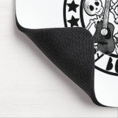 Christliches Skelett Ezekiel und Bibel der Trocken Mousepad (Ecke)