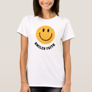Christliches Smiley-Gesicht Smiley Glaube Freude d T-Shirt