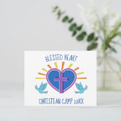 Christliches Sommercamp Religious Retreat Postkarte (Stehend Vorderseite)