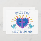Christliches Sommercamp Religious Retreat Postkarte (Vorne/Hinten)