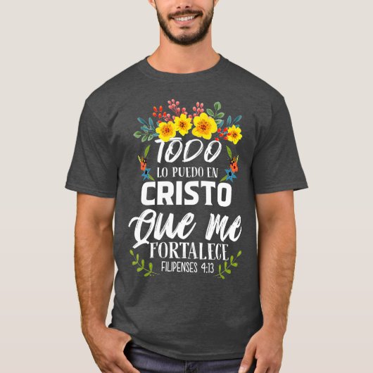 Christliches Spanisches Geschenk Frauen Religionsb T-Shirt (Vorderseite)
