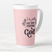 Christliches Sprichwort l Truhen Gottes l Kaffee Milchtasse (Rechte Ecke)