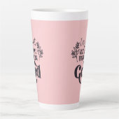 Christliches Sprichwort l Truhen Gottes l Kaffee Milchtasse (Vorderseite)