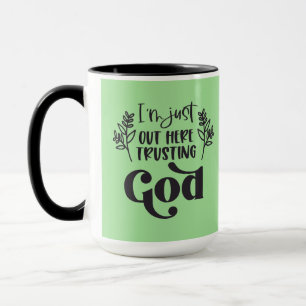 Christliches Sprichwort l Truhen Gottes l Kaffee Tasse