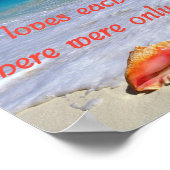 Christliches Sprichwort-Poster Poster (Ecke)