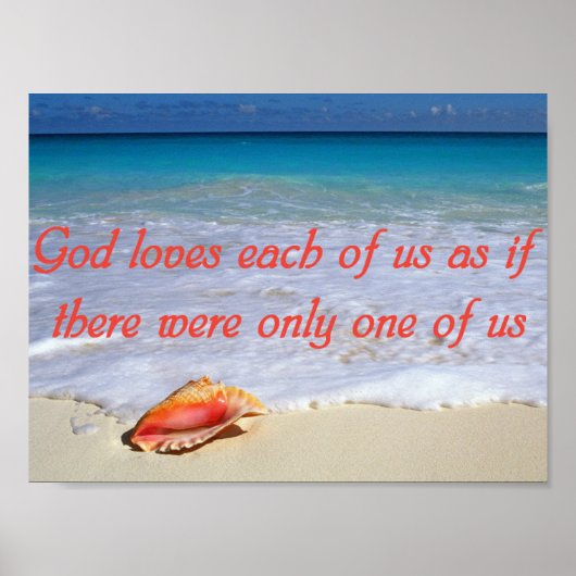 Christliches Sprichwort-Poster Poster (Vorne)