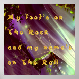 Christliches Sprichwort-Poster Poster