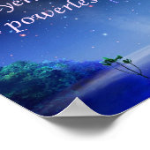 Christliches Sprichwort-Poster Poster (Ecke)