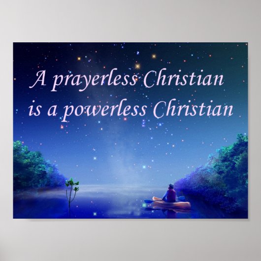Christliches Sprichwort-Poster Poster (Vorne)