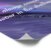 Christliches Sprichwort-Poster Poster (Ecke)