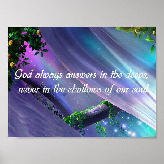 Christliches Sprichwort-Poster Poster (Vorne)