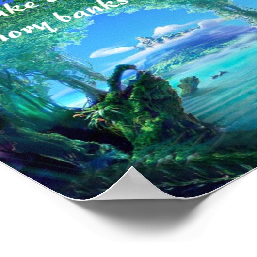 Christliches Sprichwort-Poster Poster (Ecke)