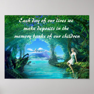 Christliches Sprichwort-Poster Poster