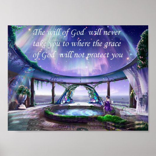 Christliches Sprichwort-Poster Poster (Vorne)