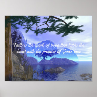 Christliches Sprichwort-Poster Poster