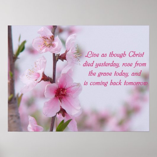 Christliches Sprichwort-Poster Poster (Vorne)