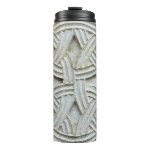 Christliches Stone Carving Altes Muster Thermosbecher