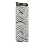 Christliches Stone Carving Altes Muster Thermosbecher (Nach rechts gedreht)