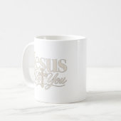 Christliches Sublimationsdesign Kaffeetasse (Vorderseite Links)