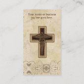 Christliches Symbol Arzt-Arzt-Praxis Visitenkarte (Rückseite)