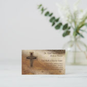 Christliches Symbol Arzt-Arzt-Praxis Visitenkarte (Stehend Vorderseite)