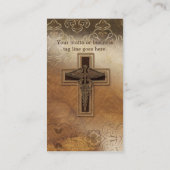 Christliches Symbol Arzt-Arzt-Praxis Visitenkarte (Rückseite)