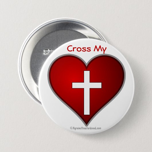 Christliches Symbol Button (Vorne & Hinten)