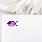 Christliches Symbol der amerikanischen Flagge (Insitu)