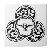 Christliches Symbol der Heiligen Geisttaube Fliese (Vorderseite)