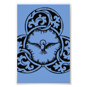 Christliches Symbol der Heiligen Geisttaube Fotodruck