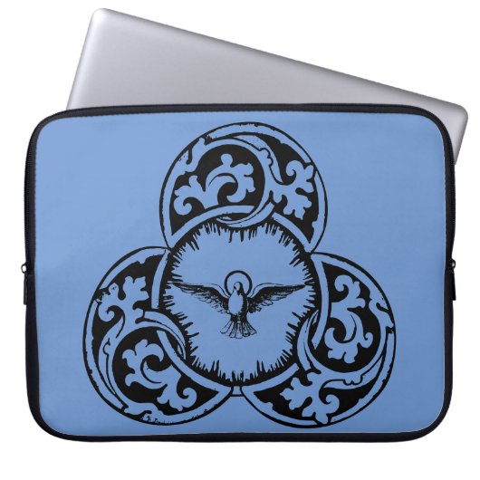 Christliches Symbol der Heiligen Geisttaube Laptopschutzhülle (Vorderseite)