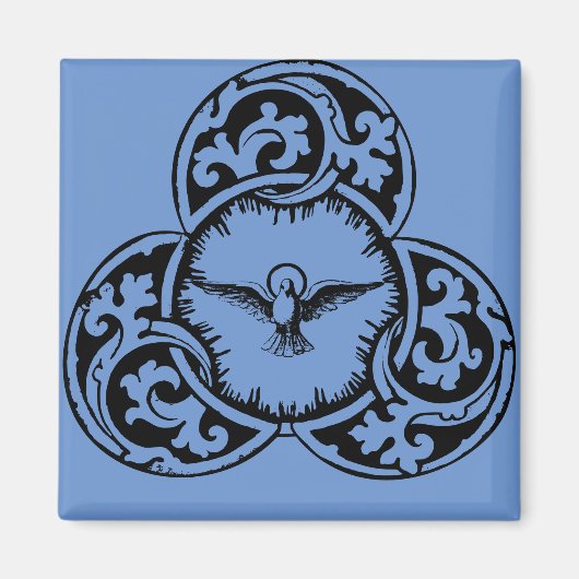 Christliches Symbol der Heiligen Geisttaube Magnet (Vorne)