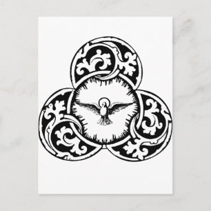 Christliches Symbol der Heiligen Geisttaube Postkarte