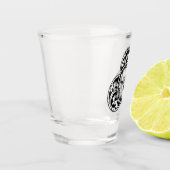 Christliches Symbol der Heiligen Geisttaube Schnapsglas (Links)