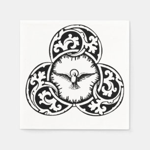 Christliches Symbol der Heiligen Geisttaube Serviette