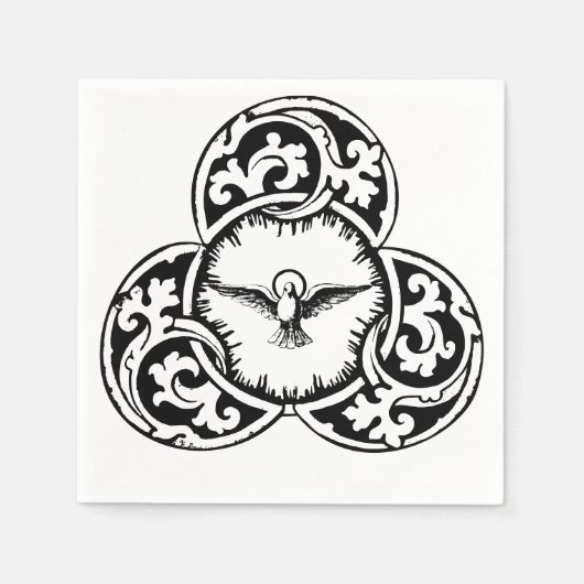 Christliches Symbol der Heiligen Geisttaube Serviette (Vorderseite)