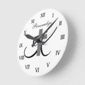 Christliches Symbol für  religiöses Kreuz Runde Wanduhr (Winkel)