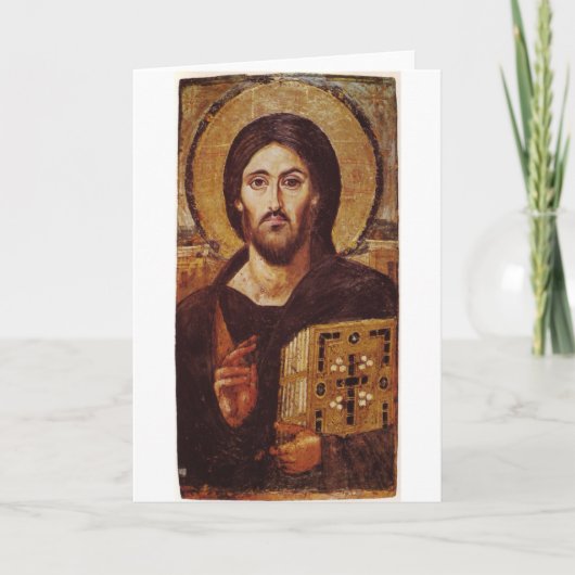 Christliches Symbol Jesus Christ Pantocrator Karte (Vorderseite)