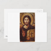 Christliches Symbol Jesus Christ Pantocrator Postkarte (Vorne/Hinten)