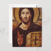Christliches Symbol Jesus Christ Pantocrator Postkarte (Vorne/Hinten)